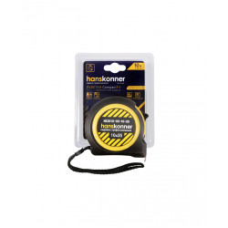 Рулетка 10x25мм, 2 стопа, компактный корпус, мощный магнит, Hanskonner HK2010-03-10-25