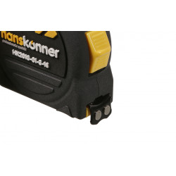 Рулетка 3x16мм, 2 стопа, корпус SoftTouch, супермощный магнит, Hanskonner HK2010-01-3-16