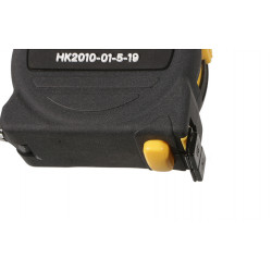 Рулетка 5x19мм, 2 стопа, корпус SoftTouch, супермощный магнит, Hanskonner HK2010-01-5-19