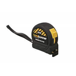 Рулетка 5x19мм, 2 стопа, корпус SoftTouch, супермощный магнит, Hanskonner HK2010-01-5-19