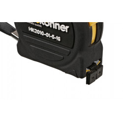 Рулетка 5x19мм, 2 стопа, корпус SoftTouch, супермощный магнит, Hanskonner HK2010-01-5-19