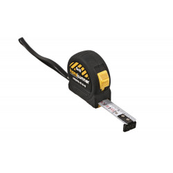 Рулетка 5x19мм, 2 стопа, корпус SoftTouch, супермощный магнит, Hanskonner HK2010-01-5-19