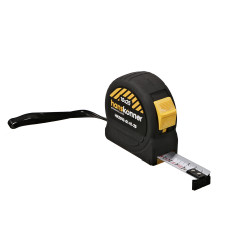 Рулетка 10x25мм, 2 стопа, корпус SoftTouch, супермощный магнит, Hanskonner HK2010-01-10-25