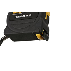 Рулетка 10x25мм, 2 стопа, корпус SoftTouch, супермощный магнит, Hanskonner HK2010-01-10-25