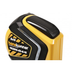 Рулетка 3x19мм, автостоп, двухстор., нейлон, супермощный магнит, Hanskonner HK2010-02-3-19