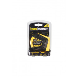 Рулетка 5x22мм, автостоп, двухстор., нейлон, супермощный магнит, Hanskonner HK2010-02-5-22