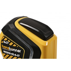 Рулетка 8x27мм, автостоп, двухстор., нейлон, супермощный магнит, Hanskonner HK2010-02-8-27