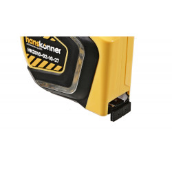 Рулетка 10x27мм, автостоп, двухстор., нейлон, супермощный магнит, Hanskonner HK2010-02-10-27