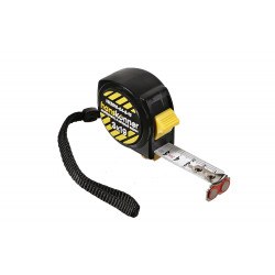 Рулетка 3x19мм, 2 стопа, компактн. корпус, 2 стопа, мощный магнит, Hanskonner HK2010-04-3-19