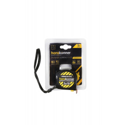 Рулетка 5x19мм, 2 стопа, компактн. корпус, 2 стопа, мощный магнит, Hanskonner HK2010-04-5-19