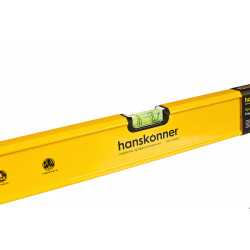 Уровень алюм., 800мм, 2 колбы, фрезерованный, точность 0.5 мм/м, hanskonner HK2015-03-0800