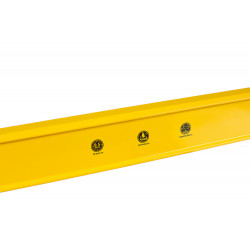 Уровень алюм., 1200мм, 2 колбы, фрезерованный, точность 0.5 мм/м, hanskonner HK2015-03-1200