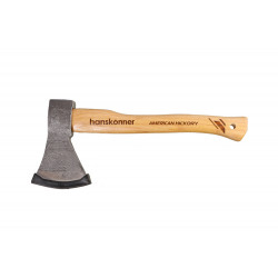Топор деревянный 800г, длина рукоятки 380мм, рукоятка гикори, Hanskonner HK1015-02-WD0800