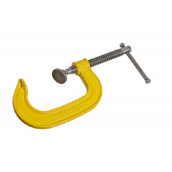 Струбцина G-образная, 75 мм / 3'', чугун, оксидированный винт, hanskonner HK1078-01-075