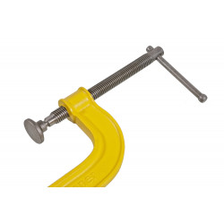 Струбцина G-образная, 100 мм / 4'', чугун, оксидированный винт, hanskonner HK1078-01-100