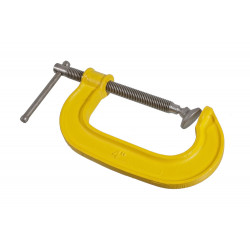 Струбцина G-образная, 100 мм / 4'', чугун, оксидированный винт, hanskonner HK1078-01-100