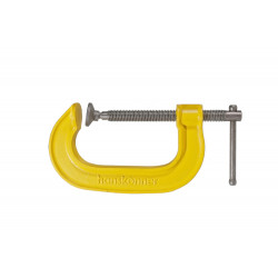 Струбцина G-образная, 100 мм / 4'', чугун, оксидированный винт, hanskonner HK1078-01-100