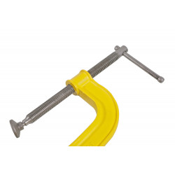 Струбцина G-образная, 150 мм / 6'', чугун, оксидированный винт, hanskonner HK1078-01-150