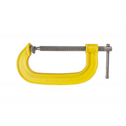 Струбцина G-образная, 150 мм / 6'', чугун, оксидированный винт, hanskonner HK1078-01-150