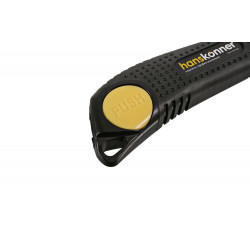 Нож 18мм, обрезиненный корпус, лезвие SK2 0.7мм, Hanskonner HK1076-08-02