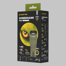 Фонарь Armytek Dobermann Pro Magnet USB Olive Warm F07501WO