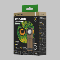 Фонарь Armytek Wizard C2 Pro Max Magnet USB Sand F06701CS