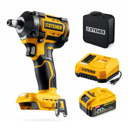 CWB-350-41 Бесщеточный ударный гайковерт STEHER 20 В, 350 Н·м, 1 АКБ LMS (4 А·ч), сумка