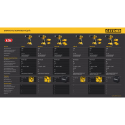 CBS-65-21 Бесщеточная ударная дрель-шуруповерт STEHER 20 В, 65 Н·м, 1 АКБ LMS (2 А·ч)