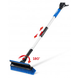 Телескопическая щётка ЗУБР с поворотной головой и водосгоном от снега автомобильная, 910-1300 мм, Профессионал 61060-150_z01