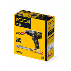 CB-165 Бесщеточная дрель-шуруповерт STEHER 20 В, 165 Н·м, без АКБ (LMS)