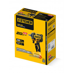 CWB-500 Бесщеточный ударный гайковерт STEHER 20 В, 500 Н·м, без АКБ (LMS)