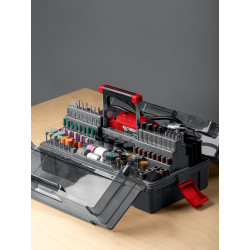 ЗГ-160-H245 Набор мини-насадок с гравером ЗУБР 245 предметов, 160 Вт