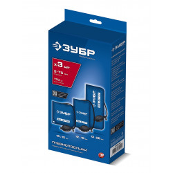 37556-Н3 ЗУБР ПНЕВМОПОДУШКА набор 3шт: 12х19, 16х15, 13х28 см, 170кг, в чехле, универсальный пневмоклин/ монтажная подушка/ пневмодомкрат