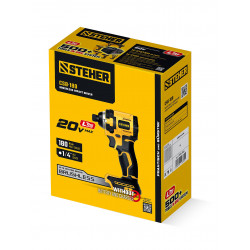 CSB-180 Бесщеточный ударный винтоверт STEHER 20 В, 180 Н·м, без АКБ (LMS)