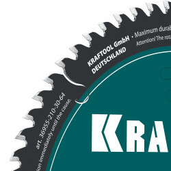 36955-210-30-64 Диск пильный по дереву KRAFTOOL Slim wood cut 210 х 30 x 1.8 мм, 64Т