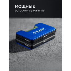 34550 ЗУБР КОМПАКТ - М, 65 мм, магнитный компактный уровень, Профессионал