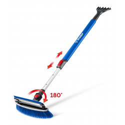 61063 Телескопическая щётка ЗУБР с поворотной головой и водосгоном от снега автомобильная, 940-1310 мм, Профессионал