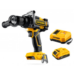 CB-165-21 Бесщеточная дрель-шуруповерт STEHER 20 В, 165 Н·м, 1 АКБ LMS (2 А·ч)