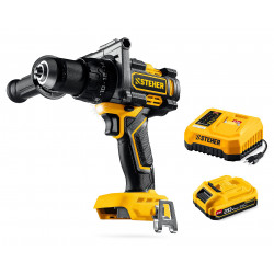 CBS-165-21 Бесщеточная ударная дрель-шуруповерт STEHER 20 В, 165 Н·м, 1 АКБ LMS (2 А·ч)