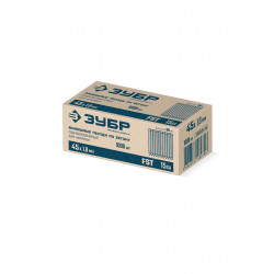 305389-45 ЗУБР FST 45 х 1.8 мм, финишные гвозди по бетону оцинкованные, калибр 15GA, 1000 шт