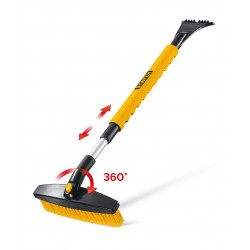 61048 STAYER телескопическая щётка с поворотной головой от снега автомобильная, 805-1065 мм