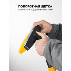 61048 STAYER телескопическая щётка с поворотной головой от снега автомобильная, 805-1065 мм