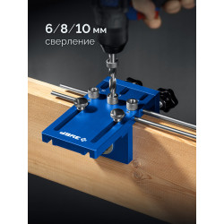 30085 Кондуктор для угловых соединений ЗУБР 4 отверстия, в кейсе, Профессионал