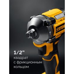 CWB-500-41 Бесщеточный ударный гайковерт STEHER 20 В, 500 Н·м, 1 АКБ LMS (4 А·ч), сумка