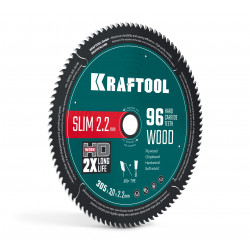 36955-305-30-96 Диск пильный по дереву KRAFTOOL Slim wood cut 305 х 30 x 2.2 мм, 96Т