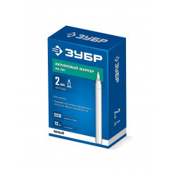06337-8 Акриловый маркер ЗУБР МА-200 белый, 2 мм