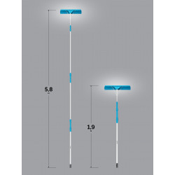 39945 GRINDA скребок для удаления снега с крыши, телескопический,1,9 - 5,8 м, 620 мм, PROLine