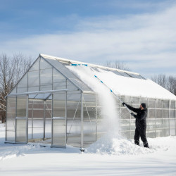 39945 GRINDA скребок для удаления снега с крыши, телескопический,1,9 - 5,8 м, 620 мм, PROLine