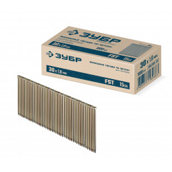 305389-30 ЗУБР FST 30 х 1.8 мм, финишные гвозди по бетону оцинкованные, калибр 15GA, 1000 шт