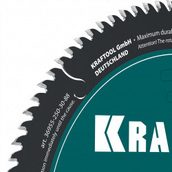 36955-250-30-88 Диск пильный по дереву KRAFTOOL Slim wood cut 250 х 30 x 2.0 мм, 88Т